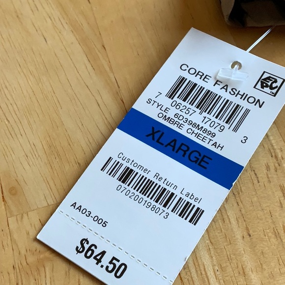 INC International Concepts Printed Zip-Pocket Top SIZE X-LARGE - Picture 8 of 8